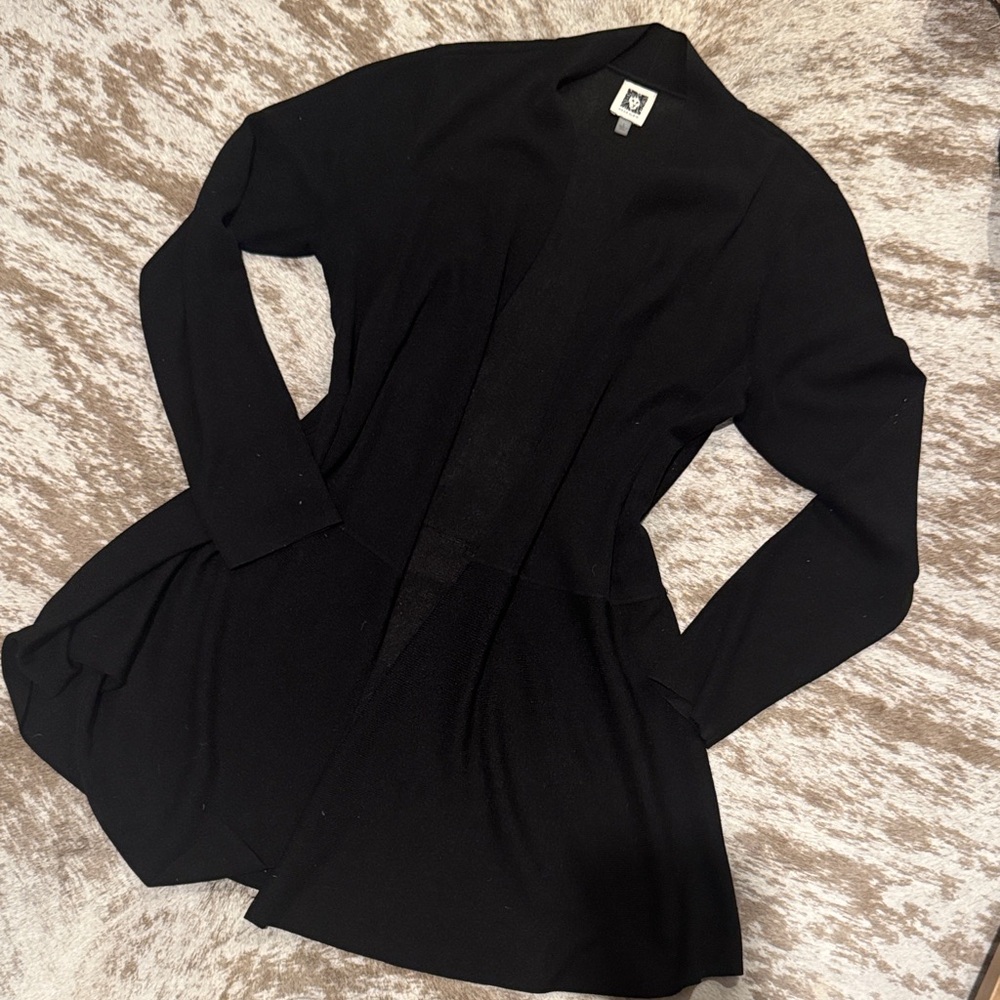 Anne Klein Black Long Sleeve Cardigan